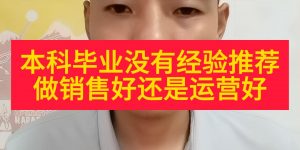 本科毕业没有经验推荐做销售好还是运营好缩略图